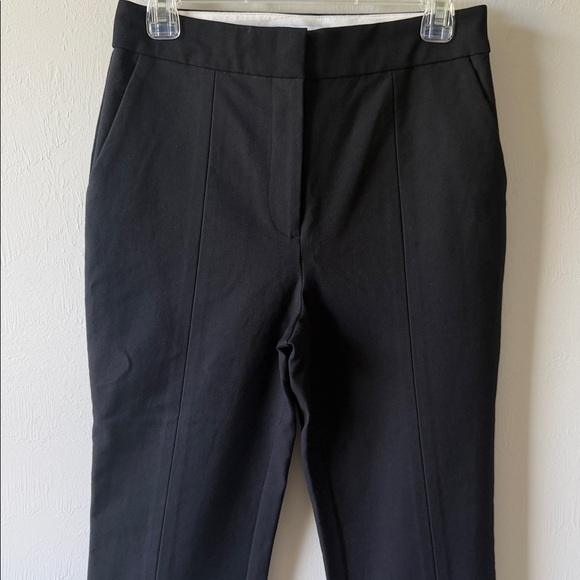 DEREK LAM 10 CROSBY Front Slit Crop Pants Black Size 6 Women’s - Picture 6 of 16